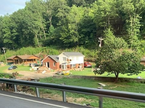 One of the homes damaged by the storm.